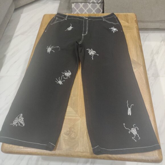 Dangerfield insect print pants size 20 AU New - Picture 1 of 5